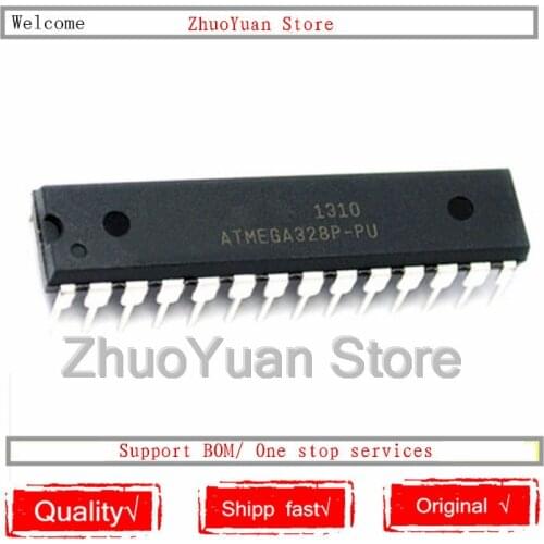 1PCS/lot ATMEGA328P-PU DIP28 ATMEGA328-PU DIP ATMEGA328P U DIP-28 328P-PU IC chip New Original In stock