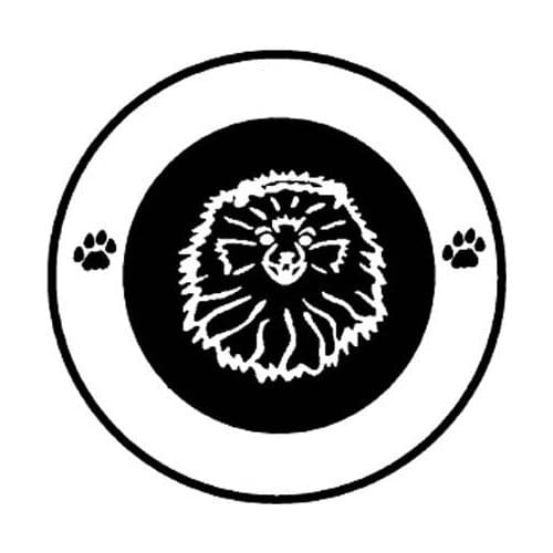 15CM*15CM I LOVE MY POMIE Sweet Dog Footprints Vinyl Car Sticker Decals Black/Silver C10-00451