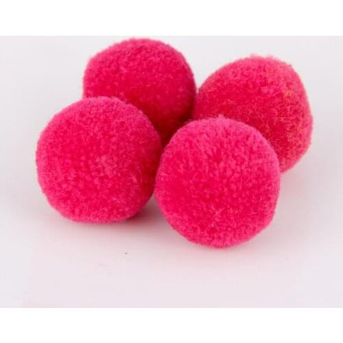 20pcs/lot Multicolor 25mm Fluffy Soft Pon Poms Ball Furball Cloth Craft Ornaments Jewelry Accessories Making DIY