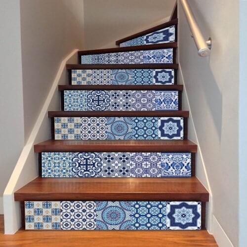 3d Stair Stickers Decorative Waterproof Removable Bathroom PVC Self Adhesive Staircase Stickers Stairway Kitchen Peel & Stick