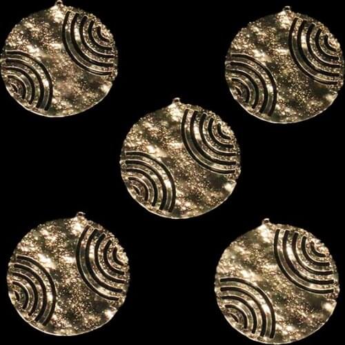 40.3*42.7mm Hollow pattern discs, retro leaves, hollow metal earrings,personalized trend earrings, diy brass jewelry accessories