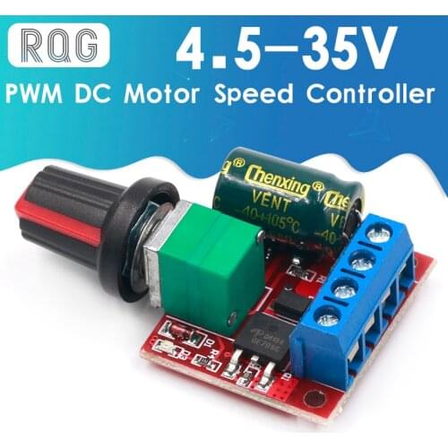 4.5-35V 90W PWM DC Motor Speed Controller Control Regulator Module 5A Switch Function LED Dimmer Board 20KHz