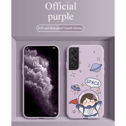 Space Girl Phone Case For Samsung Galaxy S21 S20 FE S10 Note 20 10 Ultra Plus A72 A52 A42 A32 A71 A51 A41 A31 A21S 4G 5G Cover