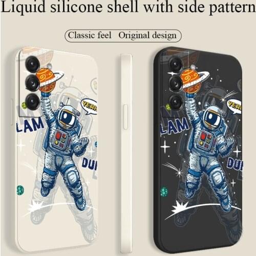 Planet Slam Dunk Case For Samsung Galaxy S21 S20 FE S10 S9 Ultra Plus S10e Note 20 ultra 10 9 Plus Ultra Thin Phone Back Cover