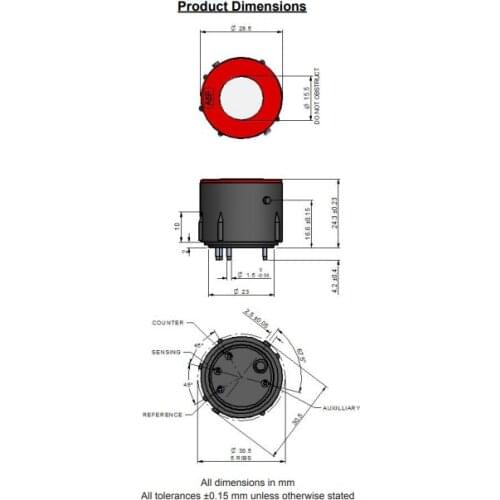 Carbon Monoxide (CO) Gas Sensor A5F CiTiceL AB510-W0X