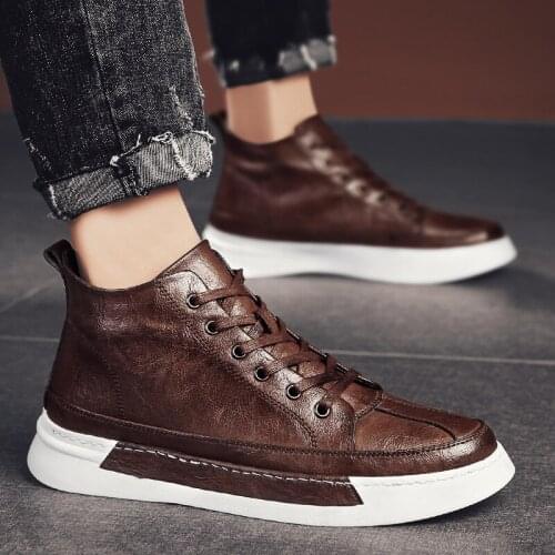 Unisex Breathable Ankle Martins Top Quality Dress Shoes Flats Genuine Leather Female Casual Spilt Leather Shoes Martens 39-44