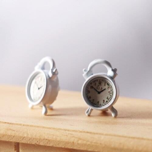 Wear-resistance Lightweight Doll House Miniature Clock Dollhouse Accessories