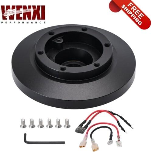 Short Boss Hub Adapter Kit Black Aluminum Quick Release Hub Adaptor Kit for BMW E36 318 325 328 840 850 E39 M3 Z3 Steering Wheel