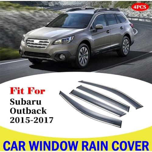 For Subaru Outback 2015-2017 Car Window Sun Rain Shade Visors Shield Awnings Shelter Protector Cover Trim Frame accessories