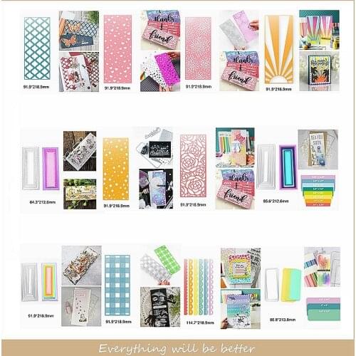 Metal Cutting Dies Lace Hollowed Sun Flower Lattice Square Layered Scrapbook Craft New Stencils Die Cut Decorate Cards Handmade