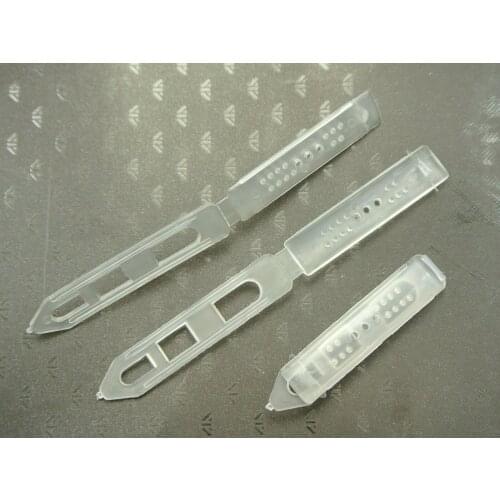 50 White Plastic Mini Hair Barrette Clip Bow Pin For DIY Craft 45mm