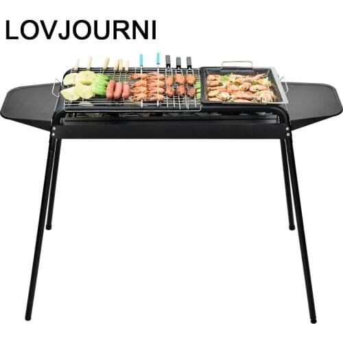 Parrilla Camping Portatiles Barbeque Smoker Gril Charbon De Bois Grill for Outdoor Churrasco Churrasqueira Barbacoa Barbecue