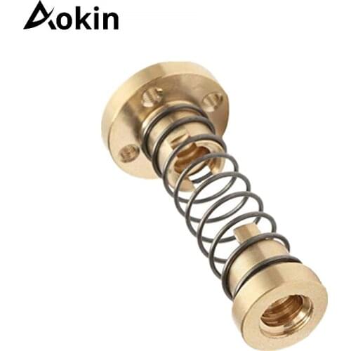 T8 Anti Backlash Spring Loaded Nut 3D Printer Parts For Lead 2mm / 4mm / 8mm Acme Threaded Rod Lead Screws DIY For 3D Printer
