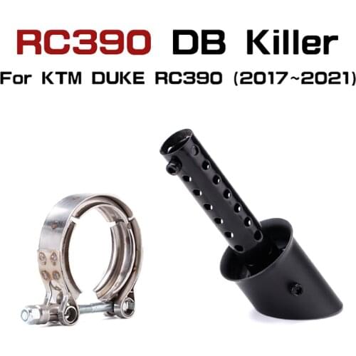 Slip On Motorcycle Hidden Mini Exhaust Pipe Modified Escape Moto Muffler DB Killer For DUKE KTM RC390 125 250 390 2017 - 2021