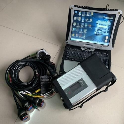 Top MB Star C5 SD Connect C5 for mb cars&trucks Star C5 wireless with SSD Software 2020.12v plus military toughbook cf-19