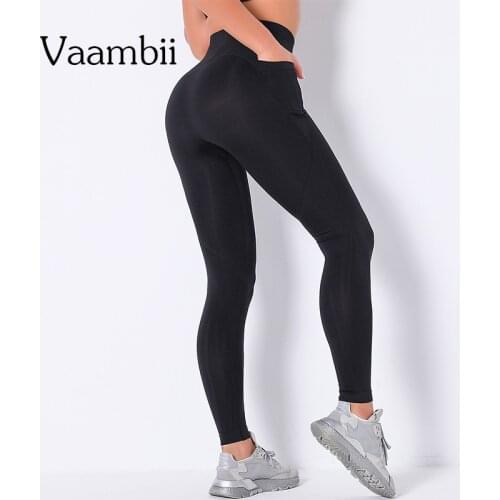 Woman Sport Legging With Pocket Womens High Waist Tight Jogging Yoga Pants Seamless Push Up Running Leggings Women Fitness