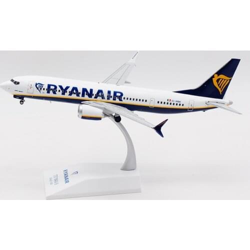 1:200 Scale B737-8MAX EI-HAW RYANAIR Planes Model Airplanes Airlines Alloy Aircraft Plane collectible model collection