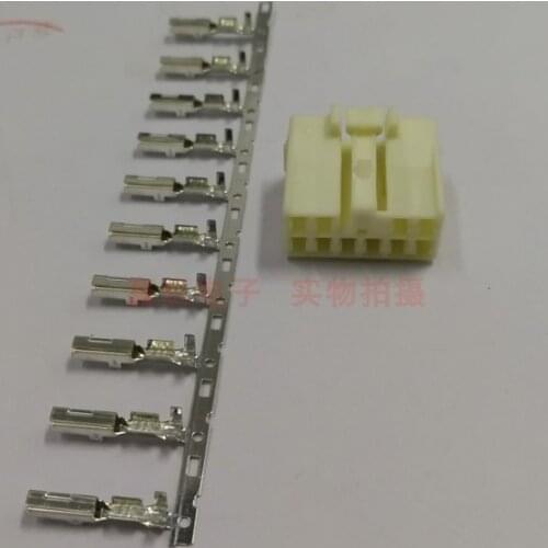 1pc for Toyota car CD power supply tail trunk plug male female connector terminal extension cable 10PIN wire line housing