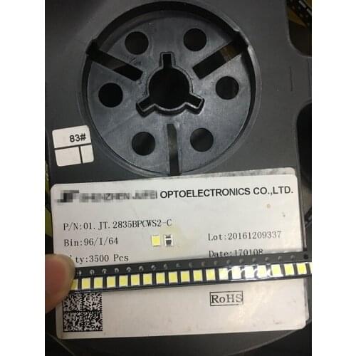 100pcs FOR maintenance Konka Changhong Amoi LCD TV backlight LED strip lights with the East Bay 2835 SMD LED beads 6V