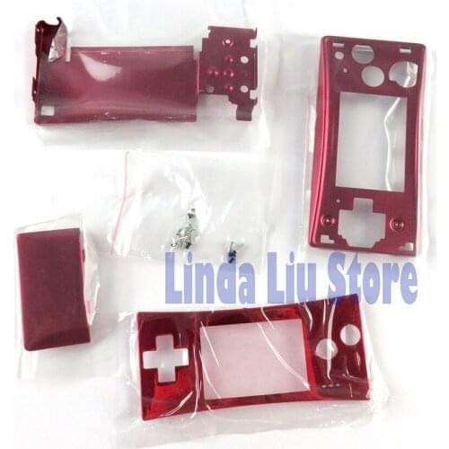 4 in 1 metal Housing Shell Pack Faceplate for Nintendo GameBoy MICRO GBM Case Cover Repair Part