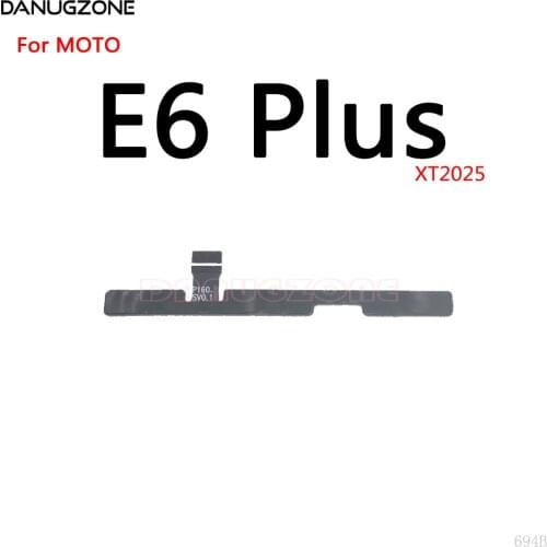 50PCS/Lot For Motorola MOTO E6 Plus XT2025 XT2005 Power Button Switch Volume Button Mute On / Off Flex Cable