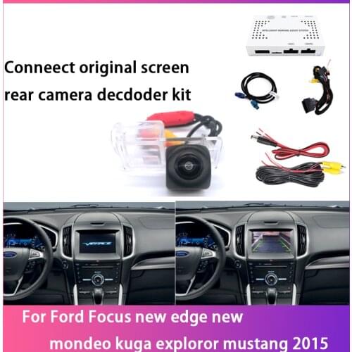 Car Parking Rear View Camera Original car screen HD Decoder Box Adapter For Ford Focus new edge new mondeo kuga exploror mustang