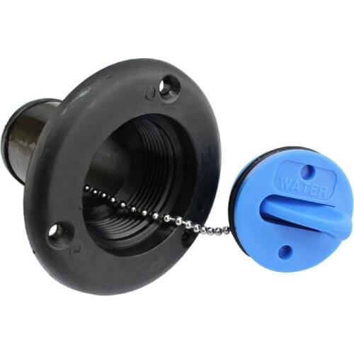 White And Black Deck Filler Socket Of Water ABS Plastic 38mm Marine Boat Hardware Water Deck Filler