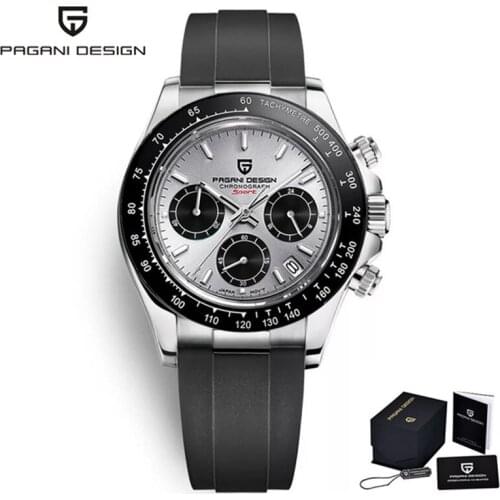 2021new Pagani Design Mens Quartz Watch Top Brand Automatic Date Mens Watch Luxury Silicone Waterproof Mens Chronograph Clock