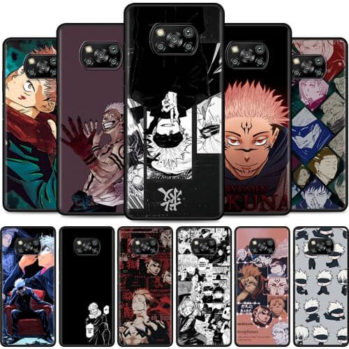 Jujutsu Kaisen Cell Phone Case for XiaoMi Poco X3 NFC M3 F1 F3 Mi 10T 9T Note 10 10T Pro A2 Lite 5G 11 9 SE CC9 Cover