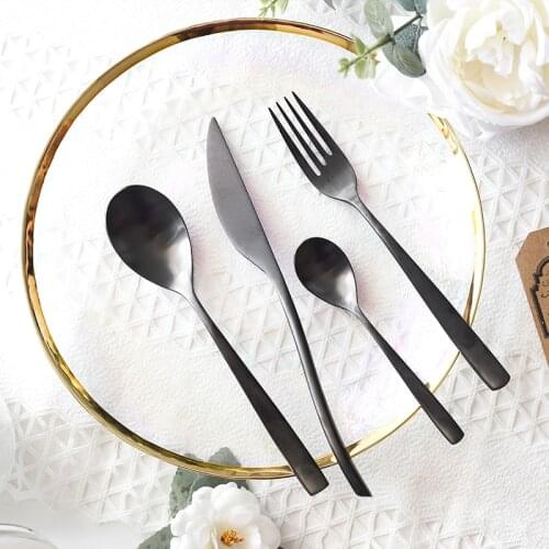 Kitchen Restaurant Brushed black Cutlery Hotel black Western Cutlery 304