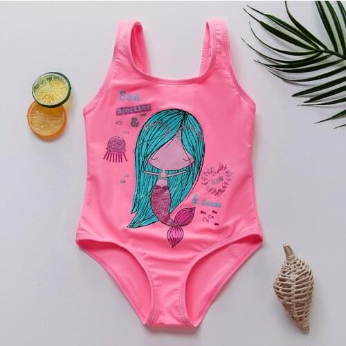 Kids 2-8 Years Swimsuits Summer Style Arrival Children Swimwear One Piece Girls Swimsuits Brand Design SW135