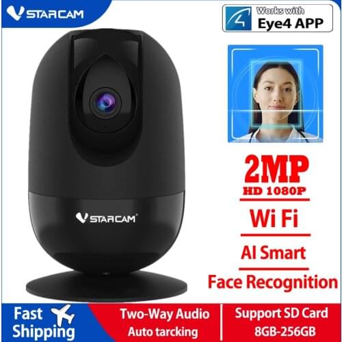 2021 Vstarcam 2MP Wifi Camera AI Facial Recognition Camera Facial Face Detection Alarm 1080P IP Camera Auto Tracking CCTV Camera