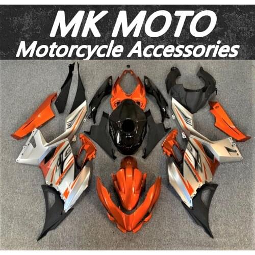 Motorcycle Fairings Kit Fit For Kawasaki Ninja 400 2018 2019 2020 2021Bodywork Set High Quality ABS Injection Orange Silver