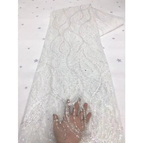 5 Yard/ Lot Seuqins Lace Fabric 130cm Width Dress Lace Fabric Bridal Lace Fabric Sequins Lace Fabric