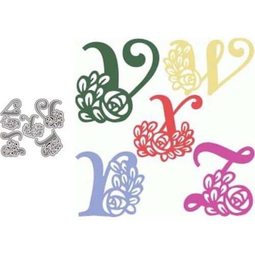 Metal Cutting Dies Letter V W X Y Z Stencil for DIY Scrapbooking Album Embossing Paper Cards Deco Crafts Die Cuts