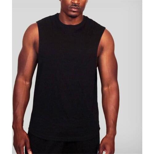 New Fitness Clothing Blank Sports Sleeveless shirt Mens Workout Canotta Bodybuilding Stringer Tank Top Man Cotton Muscle vest