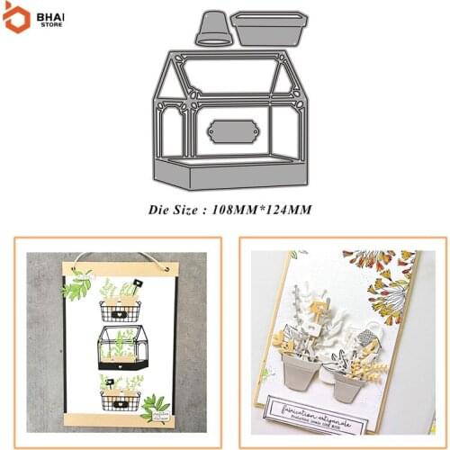 New Potted Hanging Basket Metal Cutting Dies and Stamps for DIY Scrapbooking Photo Album Decorative Embossing DIY Paper Cards Di