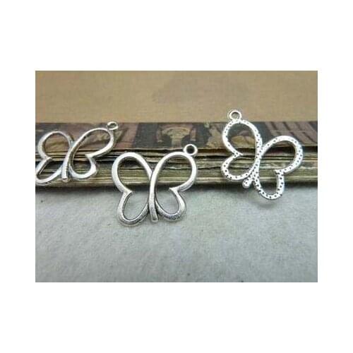 Zinc alloy pendant jewelry accessories diy handmade material charms butterfly18*20mm