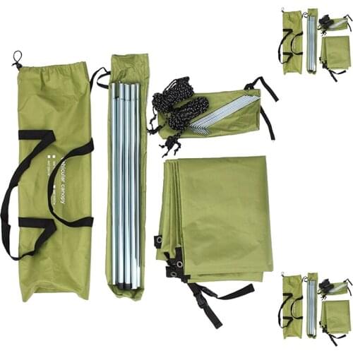 Portable Car Shelter, Camping Side Awning Car Sun Shade Sail Canopy Roof Top Tent for Caravan, Outdoor, SUV