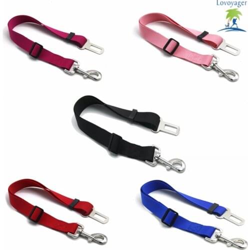 High Quality Adjustable Nylon Dog Seat Belt Security Seatbelt Leash Clip Pet Dog Car Belt Keep Dog Safe