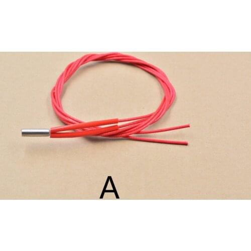 Stainless steel single head heater tube cartridge ceramic Reprap for 3d printer Prusa Mende 6mmx15mm length 1000mm