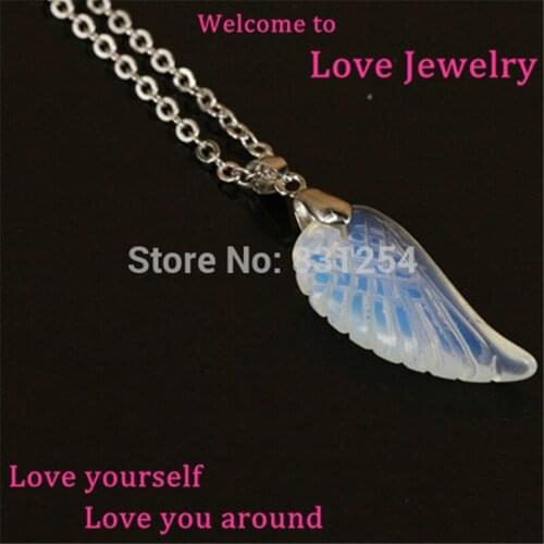 High Quality Natural Mix Stone Wing Pendant Statement Jewelry Men Women Pendants Necklaces Fashion Jewelry