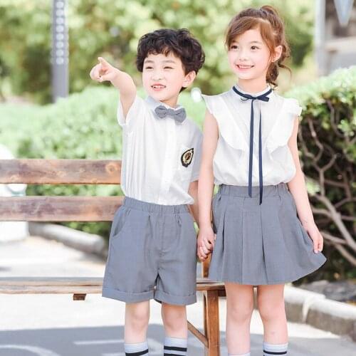 Japanese school uniform boys and girls summer school style childrens school uniform suit elementary school student costume