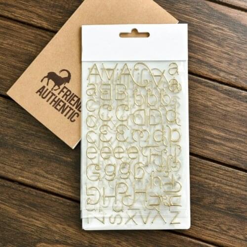 KSCRAFT Alphabet 3D Die Cut Self-adhesive Puffy Stickers for Scrapbooking Happy Planner/Card Making/Journaling Project