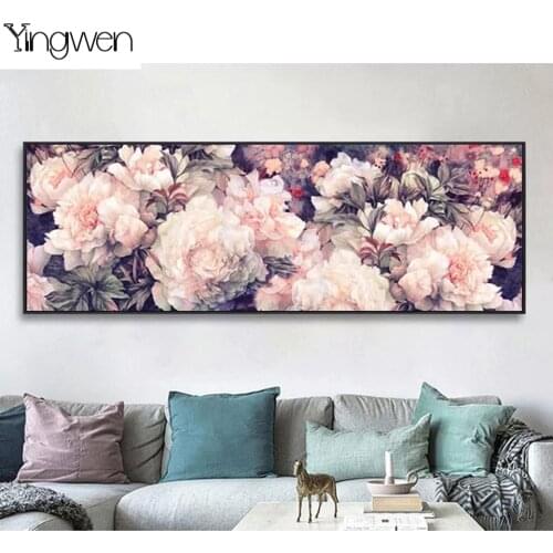 5d Diamond Painting Full Kits Flower Peony Diamond Art Living Room Cross Stitch DIY Beads Embroidery Rose Landscape Home Decor