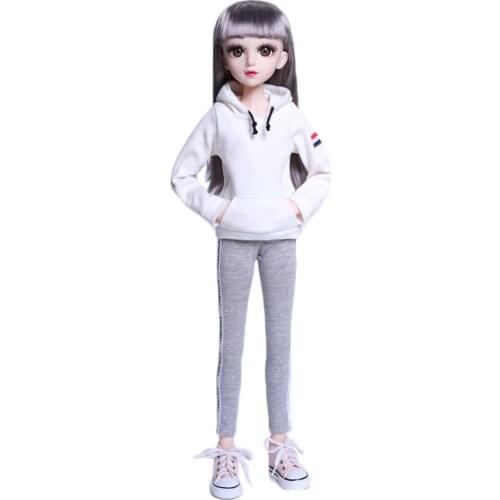 60cm Doll Clothes Sportswear 1/3 Dolls Outfit Gym Clothing Daily Casual Pajamas Dolls Accessories Toys DIY Girls Gifts
