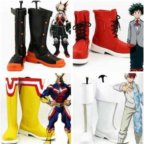 Boku No Hero Academia Izuku Midoriya Cosplay Shoes My Hero Academia Bakugou Boots Shoto Todoroki All Might Million Shoes