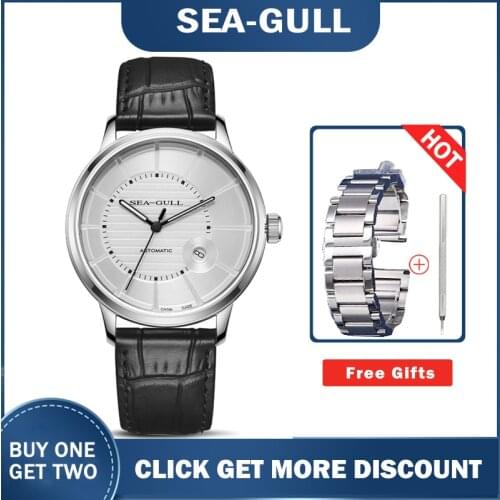 Seagull Mens Watches Fashion Leisure Sports Date Sapphire Face Automatic Mechanical Male Watch for men 819.12.6037