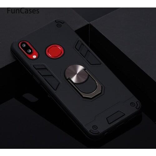 Phone Etui Cases For estojo Samsung A10S Armor Magnetic PC + TPU Protector sFor Cover Samsung Galaxy capinha A10S Capa Holder