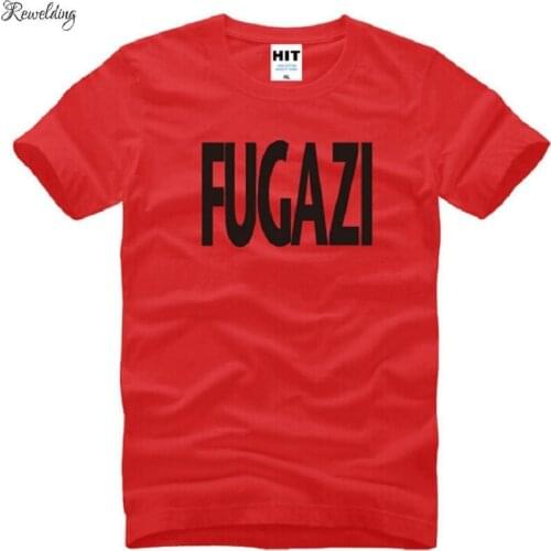 New Design Fugazi T Shirts Men Cotton Short Sleeve HEAVY METAL PUNK POP Mens T-Shirt Summer Style Male Music Rock Band Top Tees